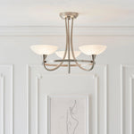 Endon Lighting - CAGNEY-3SC - Semi flush Light