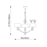 Endon Lighting - FIENNES-5NI - Pendant Light