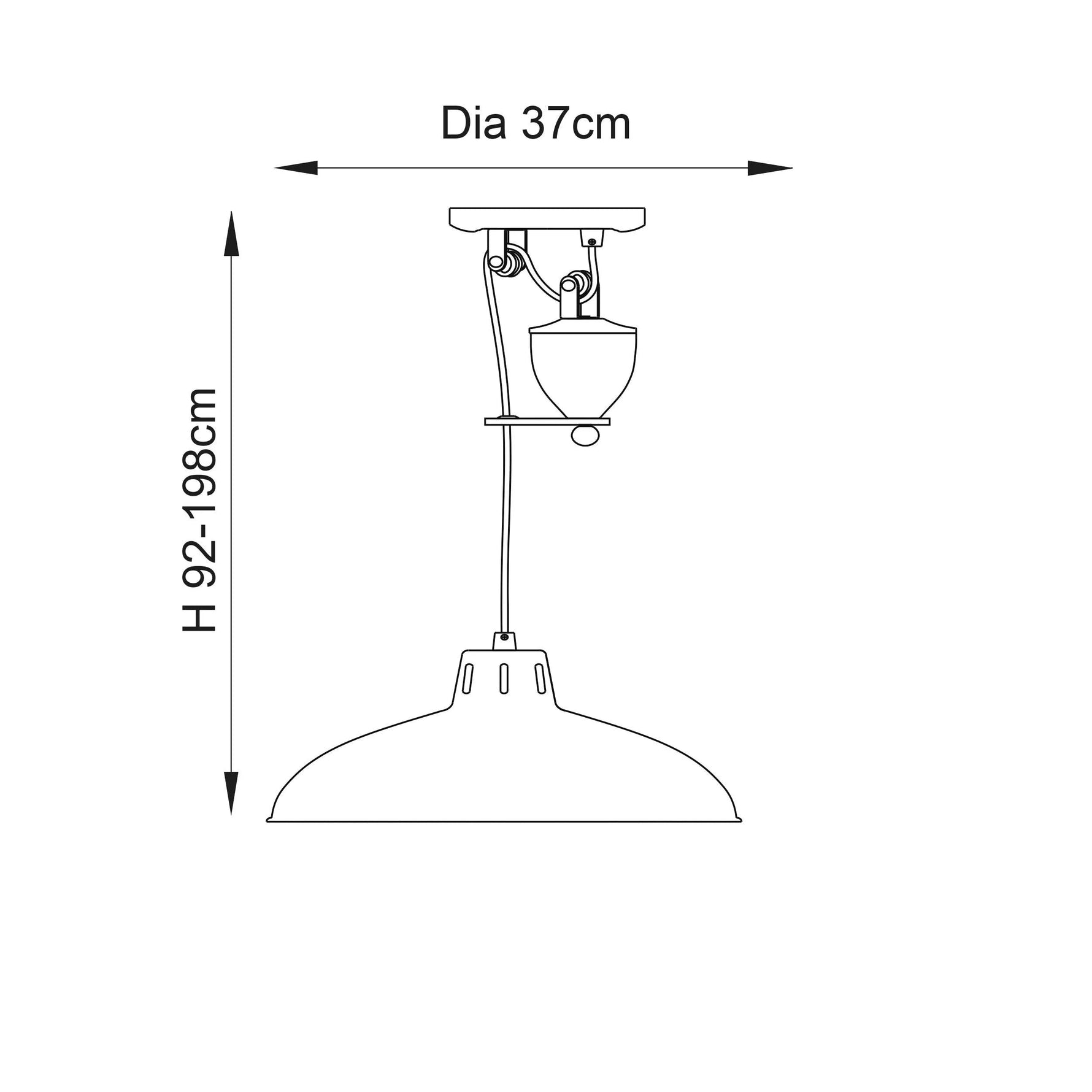 Endon Lighting - POLKA-AB - Pendant Light