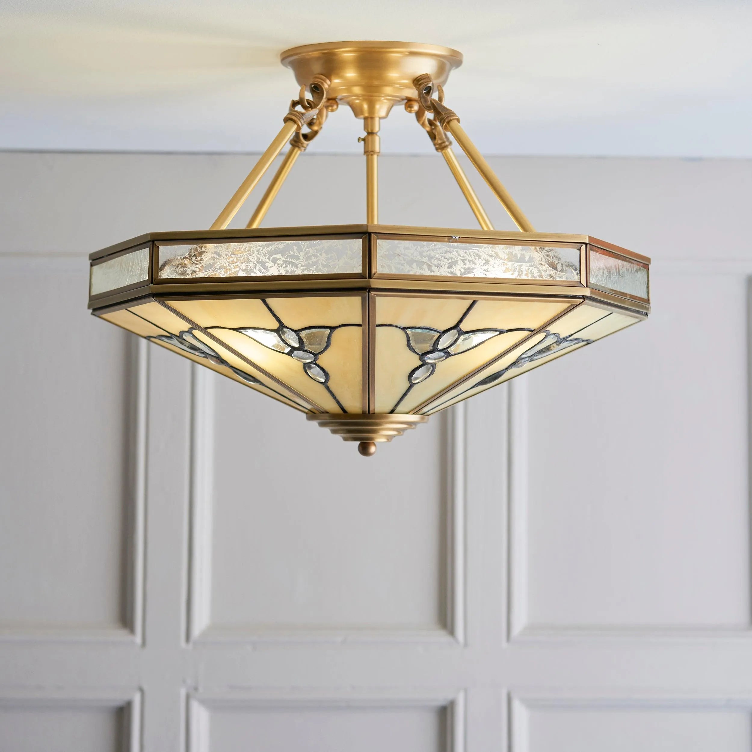 Endon Lighting - SN03P46 - Semi Flush Light