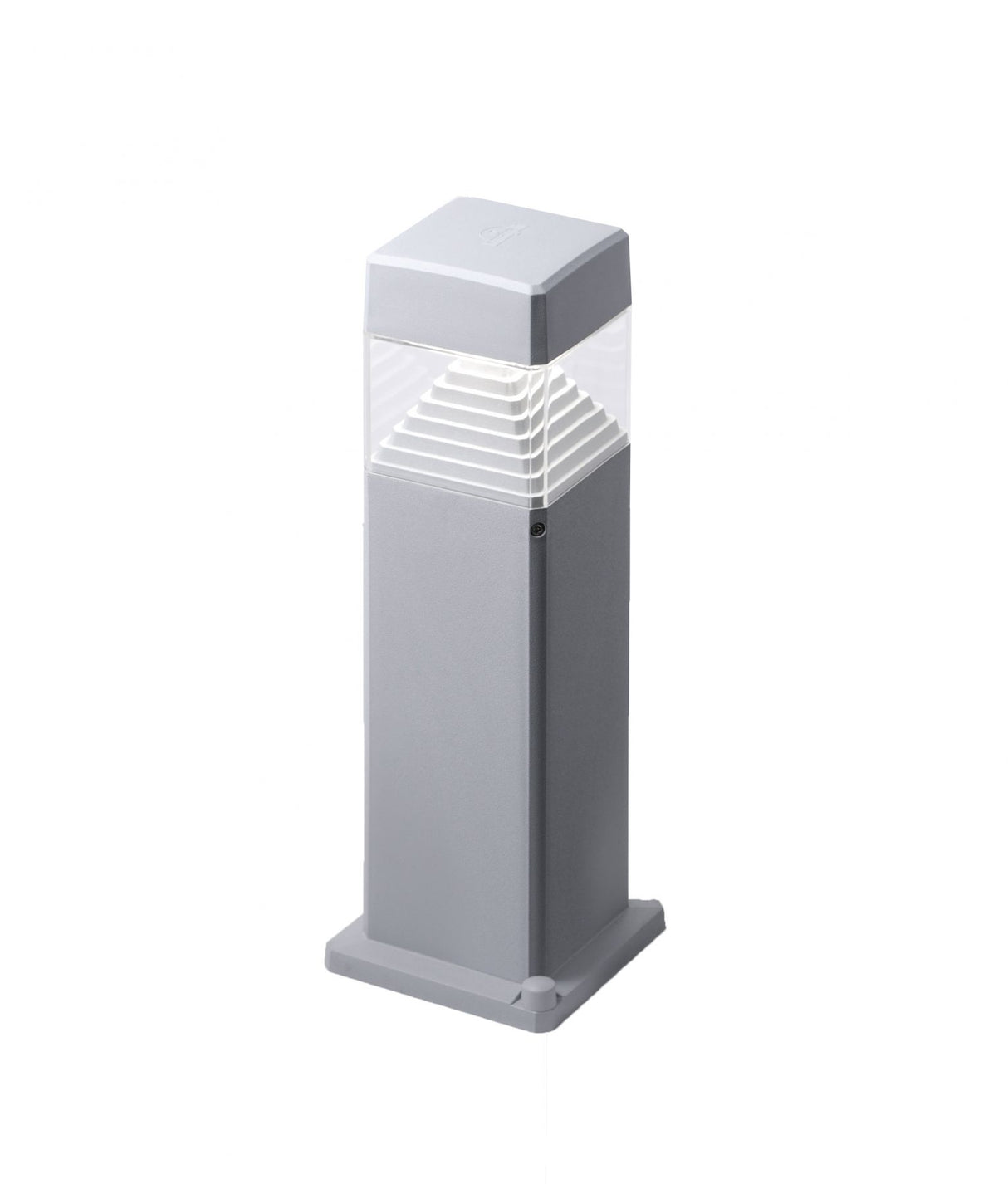 Magnalux ESTER500/LED10GY Ester 500 mm Grey Clear LED 7W CCT GX53 Bollard Post Light FUMAGALLI