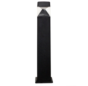 Magnalux Ester 800 mm Black Clear LED 10W Bollard Post Light Part Number - ESTER800/LED10BL