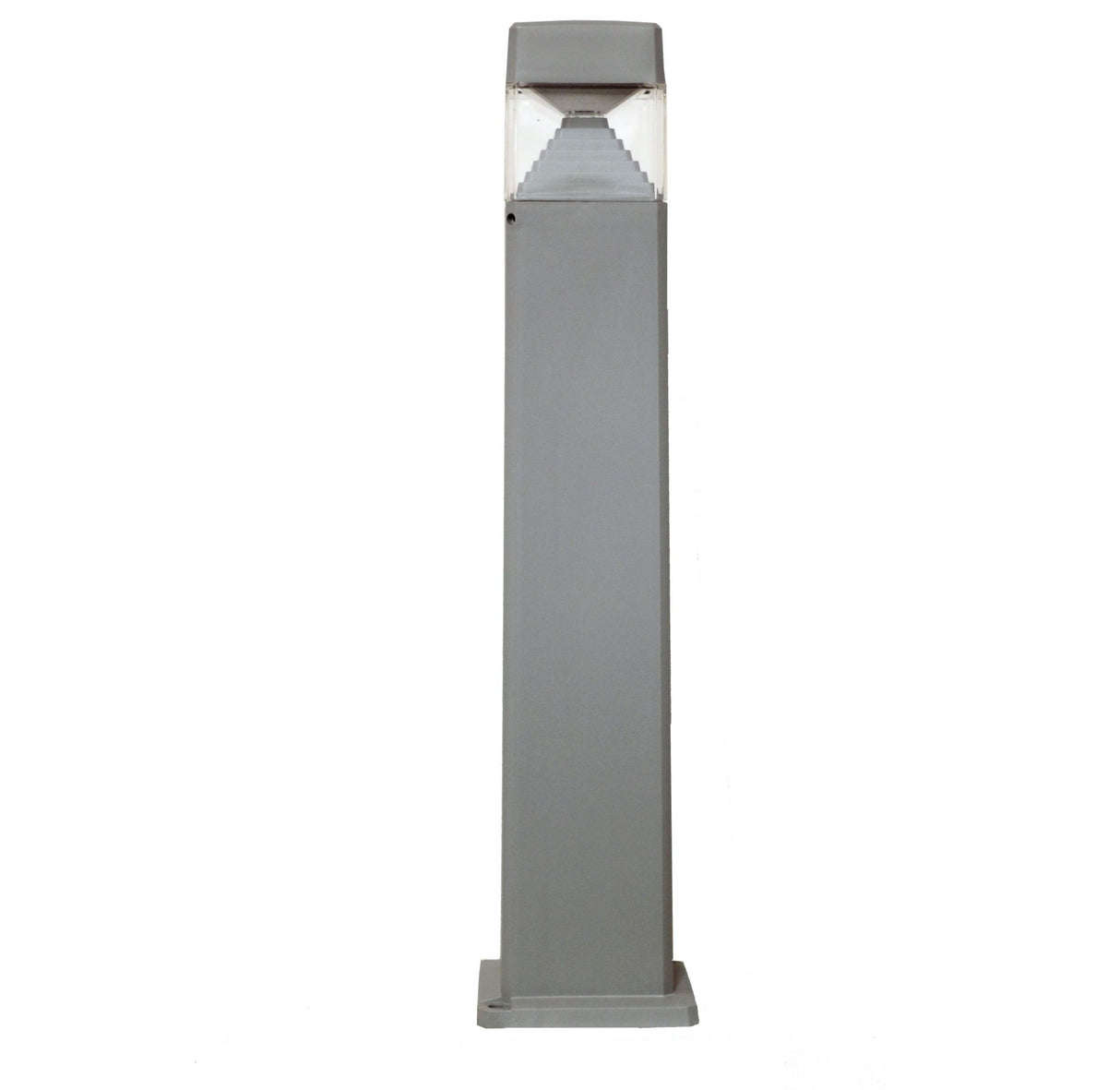 Magnalux Ester 800 mm Grey Clear LED 10W Bollard Post Light Part Number - ESTER800/LED10GY