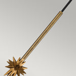 Elstead Lighting Pendant from the Etoile range. Etoile 1lt Medium Pendant - Aged Brass and Gold Leaf Product Code = ETOILE-P-M-AB