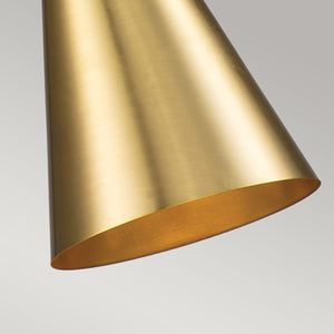 Elstead Lighting Pendant from the Etoile range. Etoile 1lt Medium Pendant - Aged Brass and Gold Leaf Product Code = ETOILE-P-M-AB