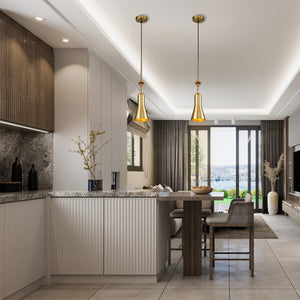 Elstead Lighting Pendant from the Etoile range. Etoile 1lt Medium Pendant - Aged Brass and Gold Leaf Product Code = ETOILE-P-M-AB