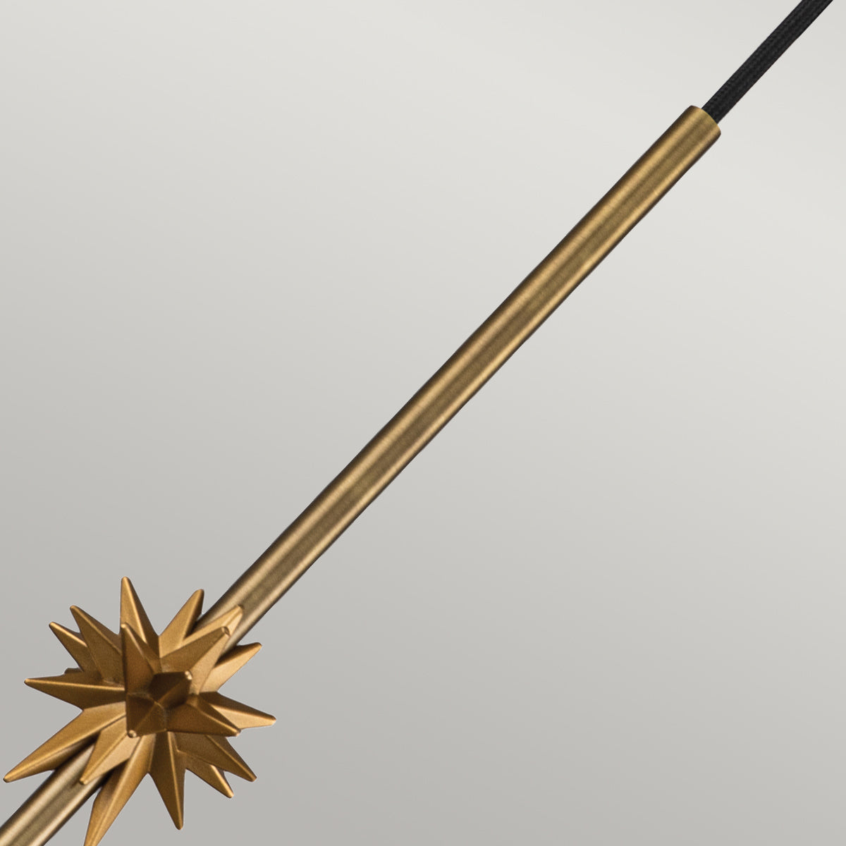 Elstead Lighting Pendant from the Etoile range. Etoile 1lt Small Pendant - Aged Brass and Gold Leaf Product Code = ETOILE-P-S-AB