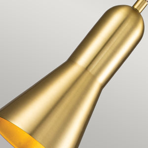 Elstead Lighting Pendant from the Etoile range. Etoile 1lt Small Pendant - Aged Brass and Gold Leaf Product Code = ETOILE-P-S-AB