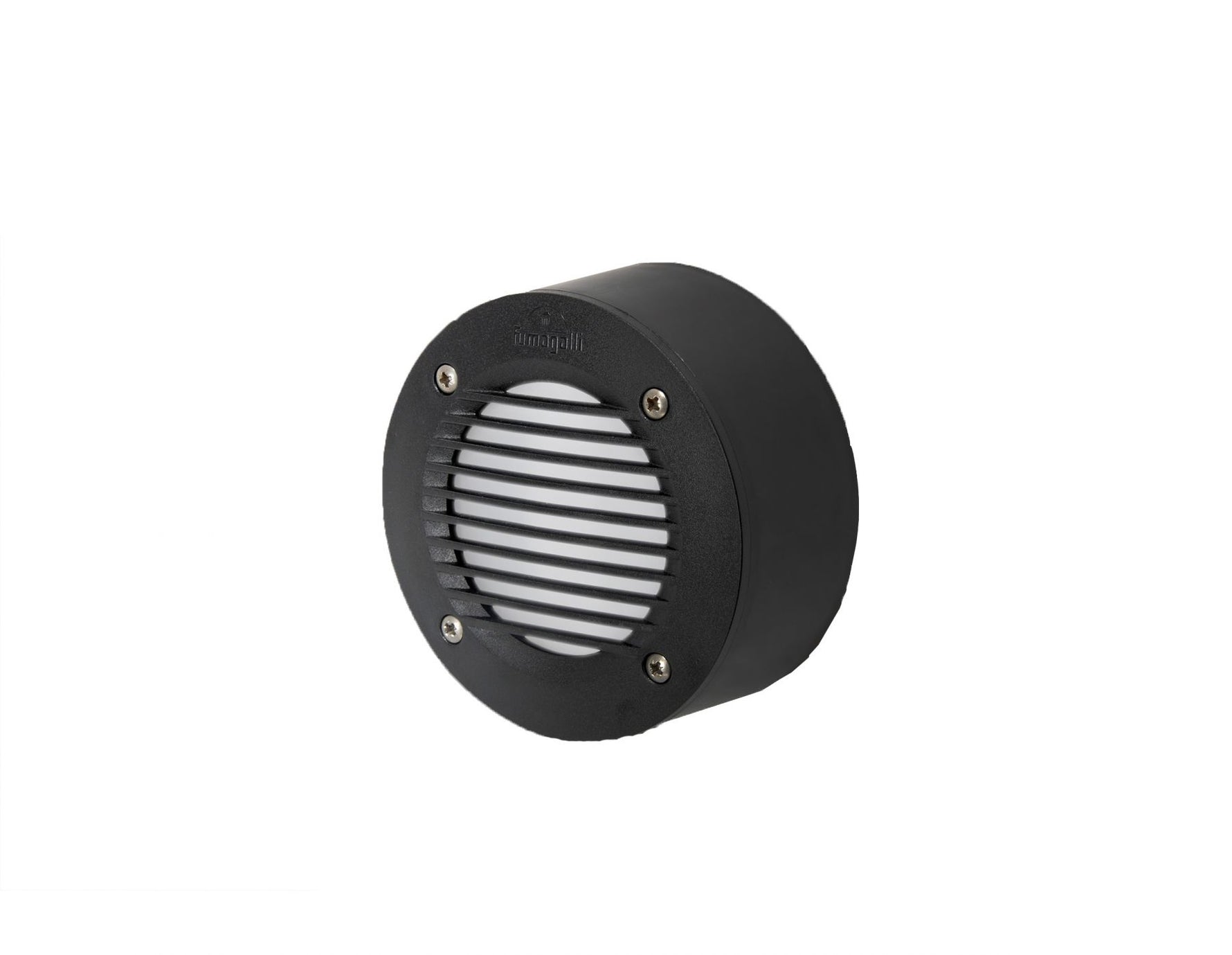 Magnalux ExtraLeti 100 Round  Black Grill Opal LED GX53 3W Wall Light Part Number - EXTRALETI100RDGRBL