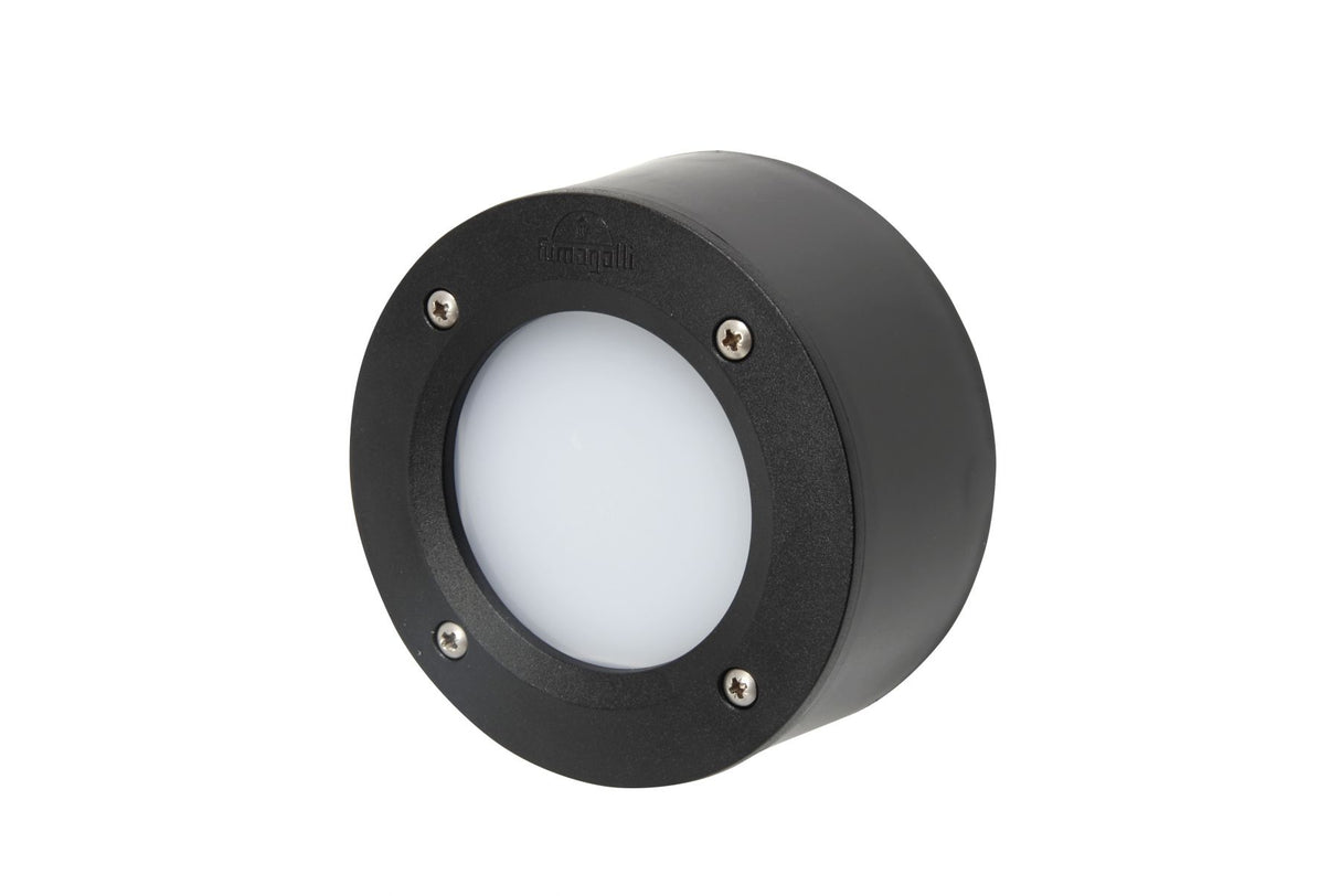 Magnalux Extra Leti 100 Round  Black Opal LED GX53 3W Wall Light Part Number - EXTRALETI100RDBL