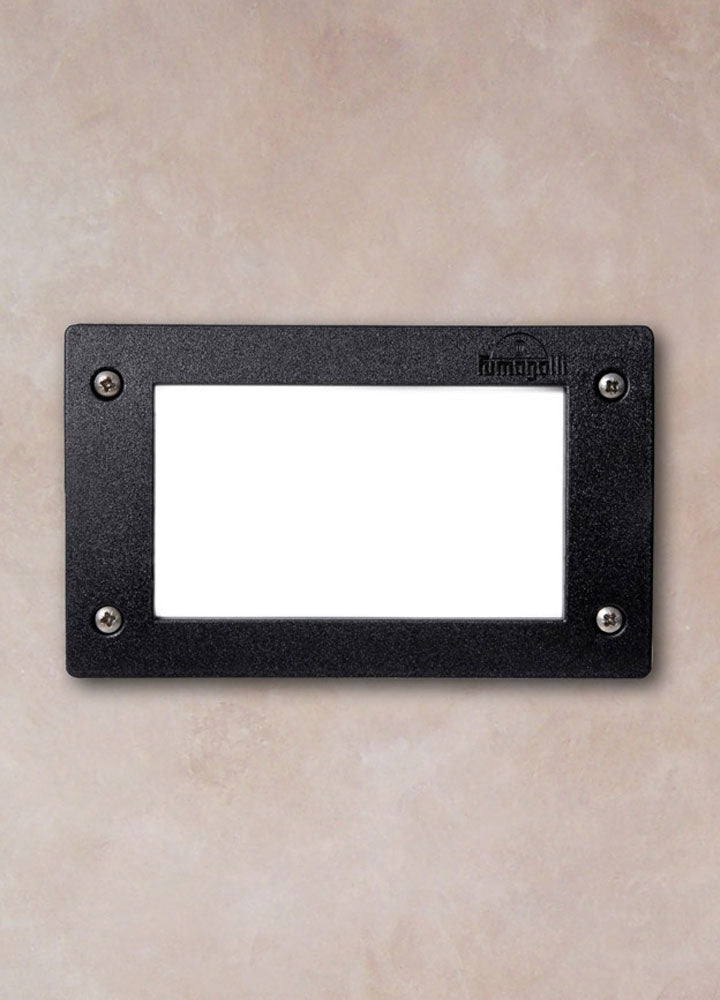 Magnalux Extra Leti 100 Square Grey Opal LED GX53 3W Wall Light Part Number - EXTRALETI100SQGY