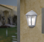 Magnalux Fabio Grey Clear E27 Half Wall Light Part Number - FABIO/GY