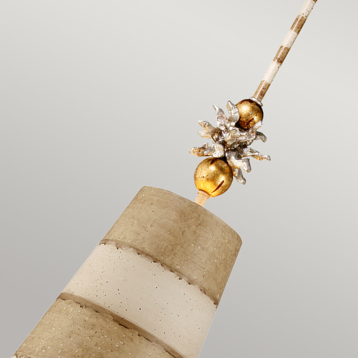Flambeau Pendant from the Anemome range. Anemone 1 Light Pendant Product Code = FB-ANEMONE-P-B