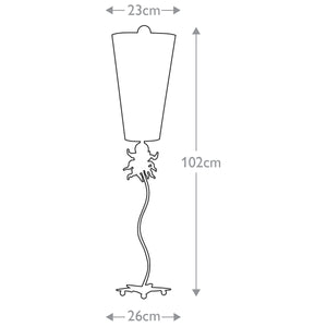 Flambeau Table Lamp from the Anemone range. Anemone 1 Light Table Lamp Product Code = FB-ANEMONE-TL