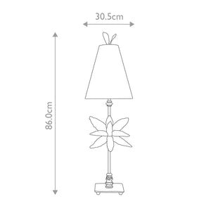 Flambeau Table Lamp from the Azalea range. Azalea 1 Light Table Lamp - Gold Leaf Product Code = FB-AZALEA-TL-GD