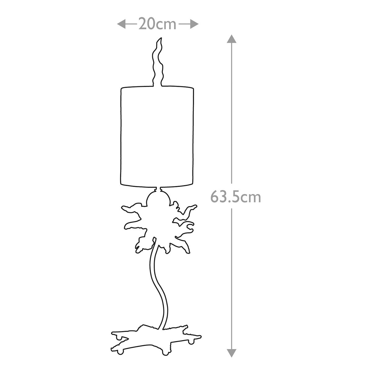 Flambeau Table Lamp from the Dominique range. Dominique 1 Light Table Lamp – SKU FB-DOMINIQUE-TL