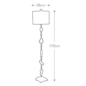 Flambeau Floor Lamp from the Fragment range. Fragment 1 Light Floor Lamp - Silver Product Code = FB-FRAGMENT-FL-S