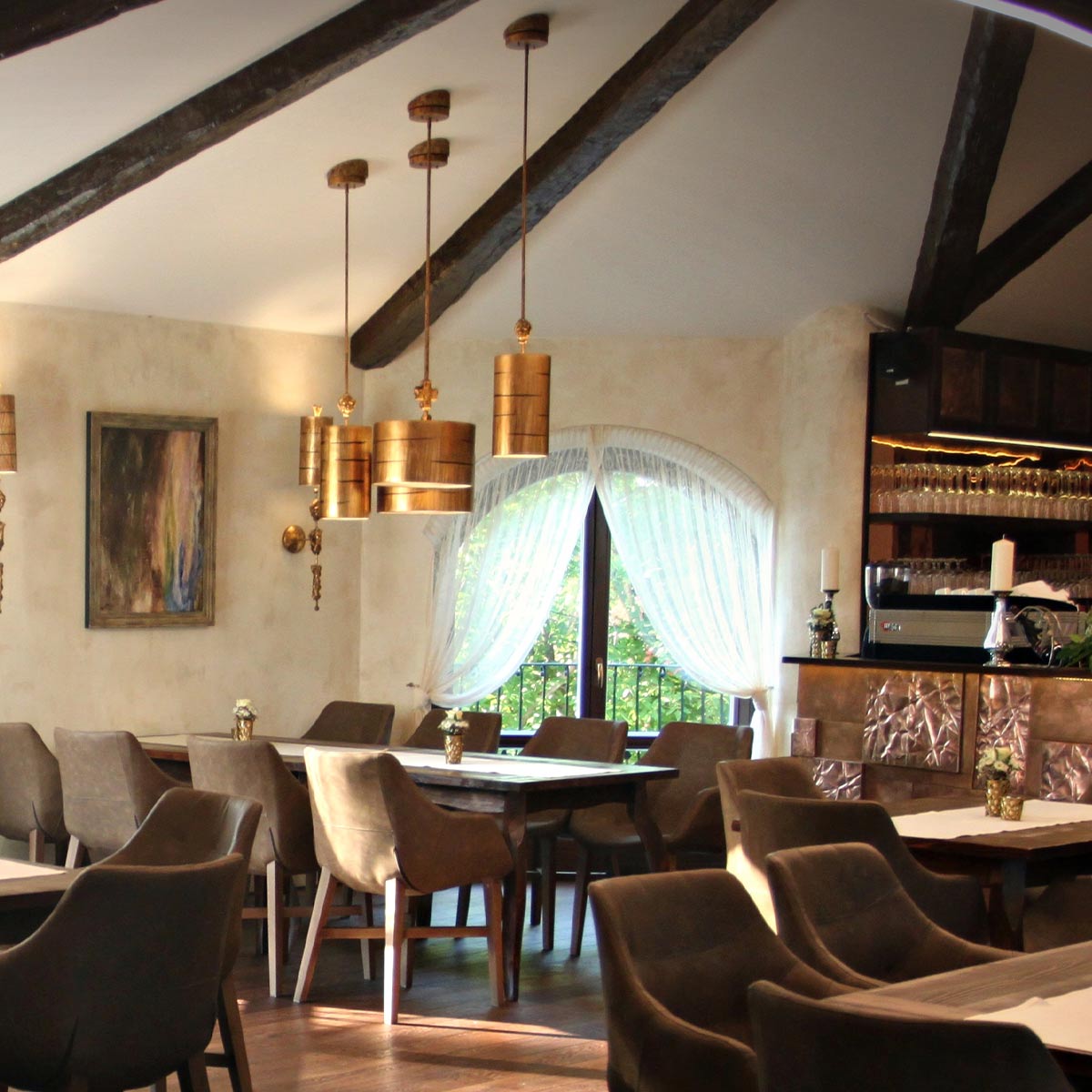 Flambeau Pendant from the Fragment range. Fragment 1 Light Small Pendant - Gold Product Code = FB-FRAGMENT-G-PS