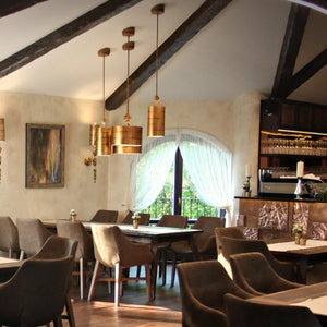 Flambeau Pendant from the Fragment range. Fragment 1 Light Small Pendant - Gold Product Code = FB-FRAGMENT-G-PS