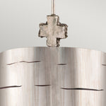 Flambeau Pendant from the Fragment range. Fragment 1 Light Large Pendant - Silver Product Code = FB-FRAGMENT-S-PL