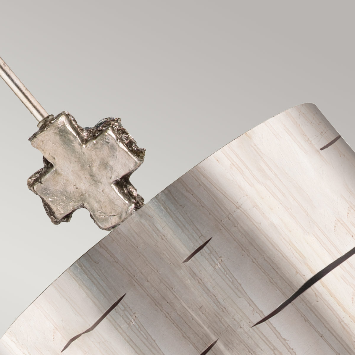 Flambeau Pendant from the Fragment range. Fragment 1 Light Large Pendant - Silver Product Code = FB-FRAGMENT-S-PL