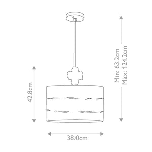 Flambeau Pendant from the Fragment range. Fragment 1 Light Large Pendant - Silver Product Code = FB-FRAGMENT-S-PL
