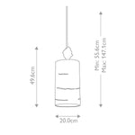 Flambeau Pendant from the Fragment range. Fragment 1 Light Small Pendant - Silver Product Code = FB-FRAGMENT-S-PS