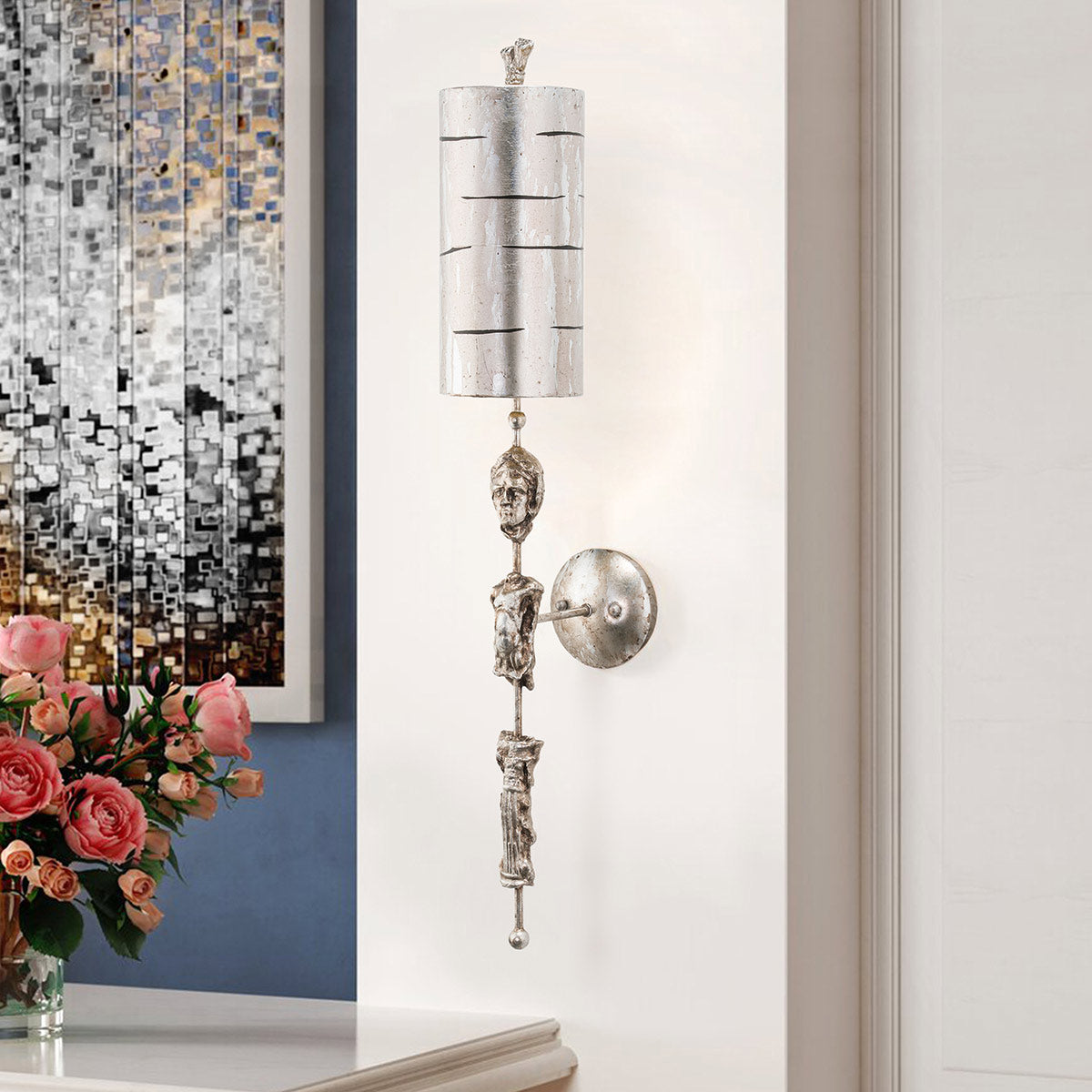 Flambeau Wall Light from the Fragment range. Fragment 1 Light Wall Light - Silver Product Code = FB-FRAGMENT-S1