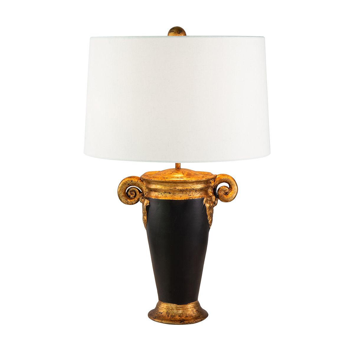 Flambeau Table Lamp from the Gallier range. Gallier 1-light Table Lamp - Black and Gold – SKU FB-GALLIER-TL