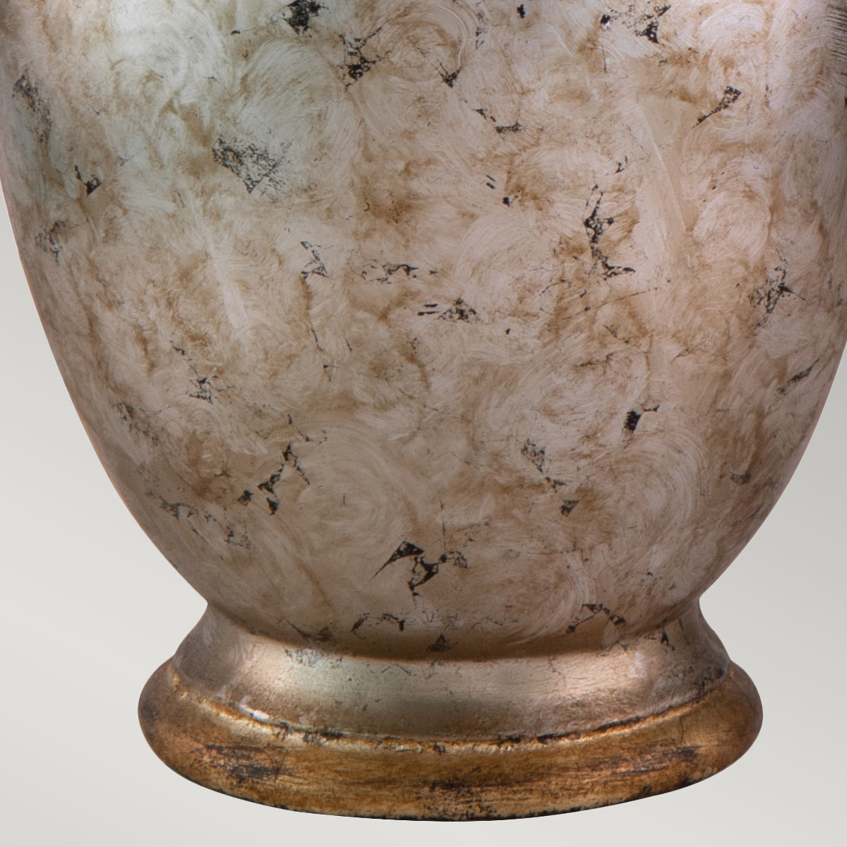 Flambeau Table Lamp from the Jackson range. Jackson 1lt Table Lamp - Antiqued Silver with Gold Leaf Accents Product Code = FB-JACKSON-TL