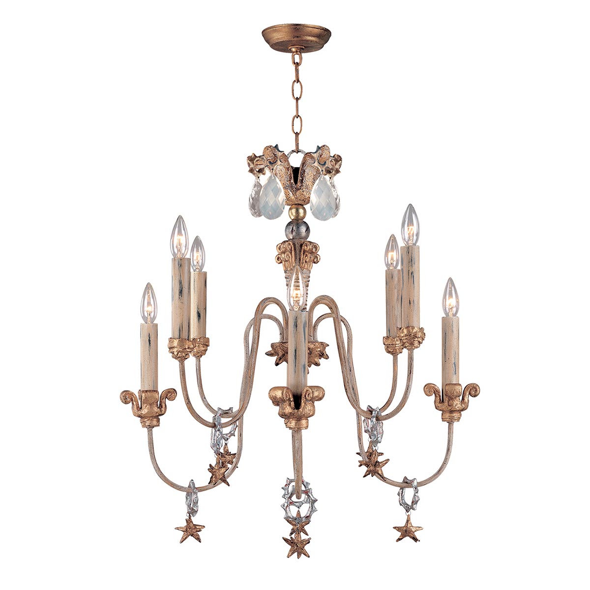 Flambeau Chandelier from the Mignon range. Mignon 8 Light Chandelier Product Code = FB-MIGNON8