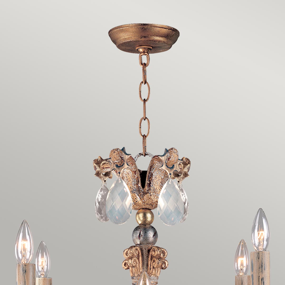Flambeau Chandelier from the Mignon range. Mignon 8 Light Chandelier Product Code = FB-MIGNON8