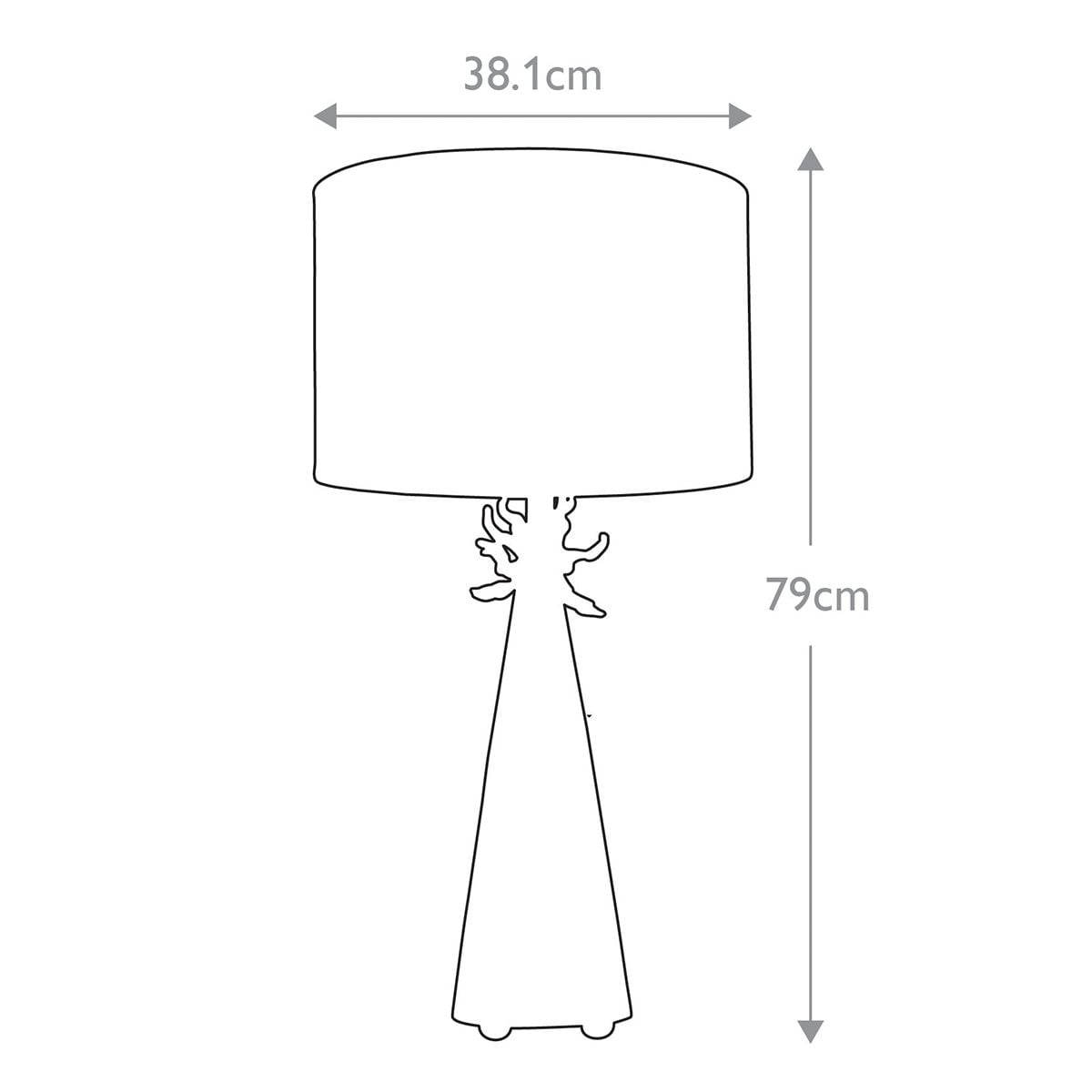 Flambeau Table Lamp from the Neo range. Neo 1 Light Table Lamp – SKU FB-NEO-TL-FR-WHT
