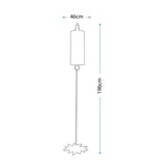Flambeau Floor Lamp from the Nettle range. Nettle 1 Light Floor Lamp Product Code = FB-NETTLE-G-FL