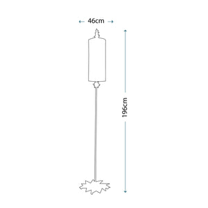 Flambeau Floor Lamp from the Nettle range. Nettle 1 Light Floor Lamp Product Code = FB-NETTLE-G-FL
