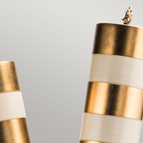 Flambeau Floor Lamp from the Nettle range. Nettle Luxe 2 Light Floor Lamp - Gold Product Code = FB-NETTLELUX-G-FL