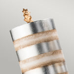 Flambeau Table Lamp from the Nettle Luxe range. Nettle Luxe 2 Light Table Lamp - Silver Product Code = FB-NETTLELUX-S-TL