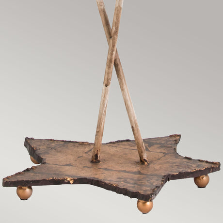 Flambeau Table Lamp from the Nettle Luxe range. Nettle Luxe 2 Light Table Lamp - Silver Product Code = FB-NETTLELUX-S-TL