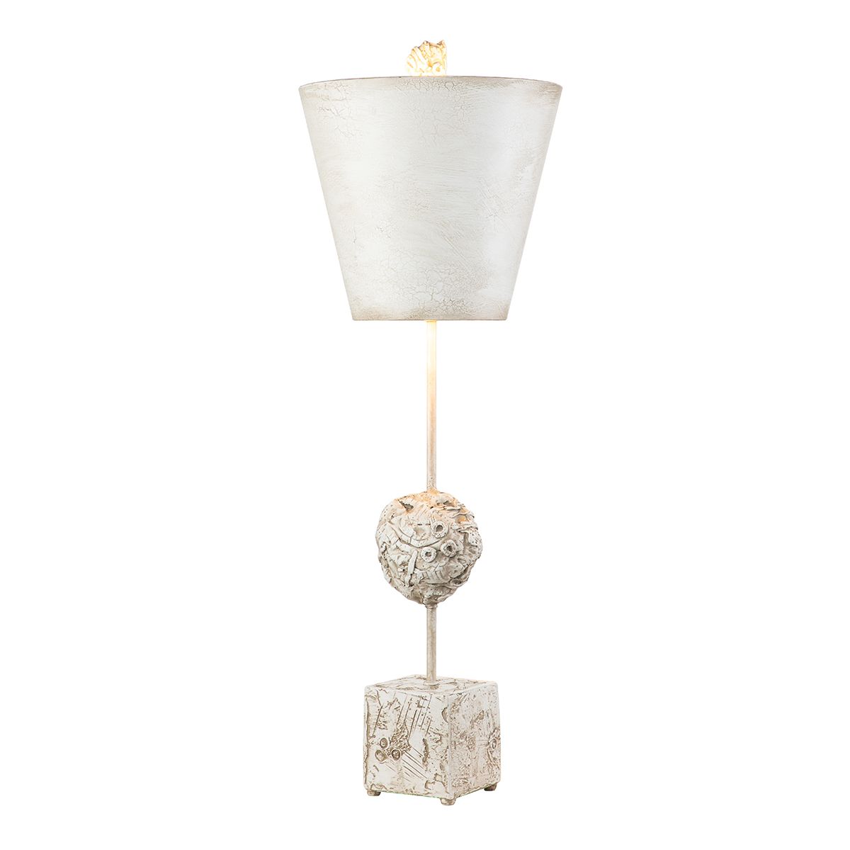 Flambeau Table Lamp from the Petra range. Petra 1-light Table Lamp - Bone White – SKU FB-PETRA-TL