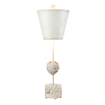 Flambeau Table Lamp from the Petra range. Petra 1lt Table Lamp - Bone White Product Code = FB-PETRA-TL