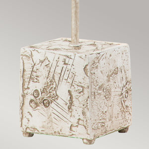 Flambeau Table Lamp from the Petra range. Petra 1lt Table Lamp - Bone White Product Code = FB-PETRA-TL