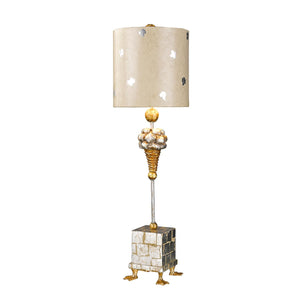 Flambeau Table Lamp from the Pompadour X range. Pompadour X 1 Light Table Lamp  Product Code = FB-POMPADOURX-TL