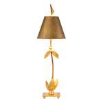 Flambeau Table Lamp from the Red Bell range. Red Bell 1 Light Table Lamp - Gold Leaf Product Code = FB-REDBELL-TL-GD