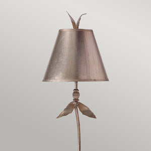 Flambeau Table Lamp from the Red Bell range. Red Bell 1 Light Table Lamp - Silver Leaf Product Code = FB-REDBELL-TL-SV