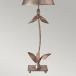 Flambeau Table Lamp from the Red Bell range. Red Bell 1 Light Table Lamp - Silver Leaf Product Code = FB-REDBELL-TL-SV