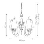 Flambeau Remi 5 Light Chandelier – SKU FB-REMI5