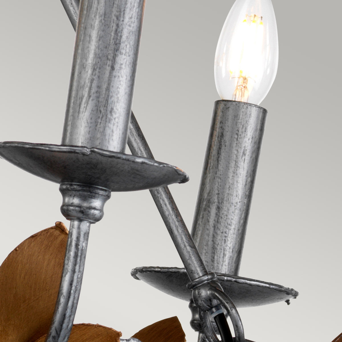 Flambeau Chandelier from the Simone range. Simone 6 Light Chandelier Product Code = FB-SIMONE6