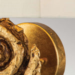 Flambeau Wall Light from the Swirl range. Swirl 1lt Large Wall Light - Gold Leaf Product Code = FB-SWIRL-1L-G