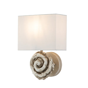 Flambeau Wall Light from the Swirl range. Swirl 1lt Large Wall Light - Bone White Product Code = FB-SWIRL-1L-W