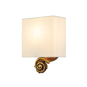 Flambeau Wall Light from the Swirl range. Swirl 1lt Small Wall Light - Gold Leaf Product Code = FB-SWIRL-1S-G